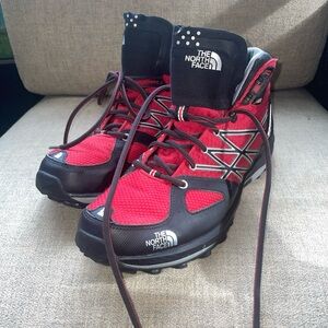 The North Face Red and Black Trail Shoes